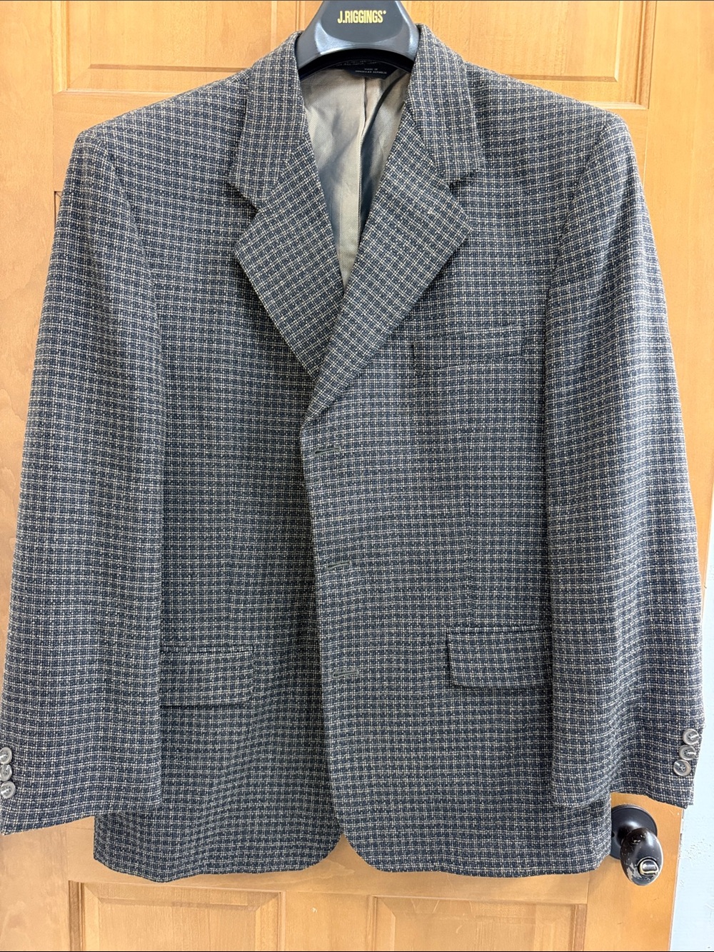 Men's Houndstooth Sport Coat - Gray